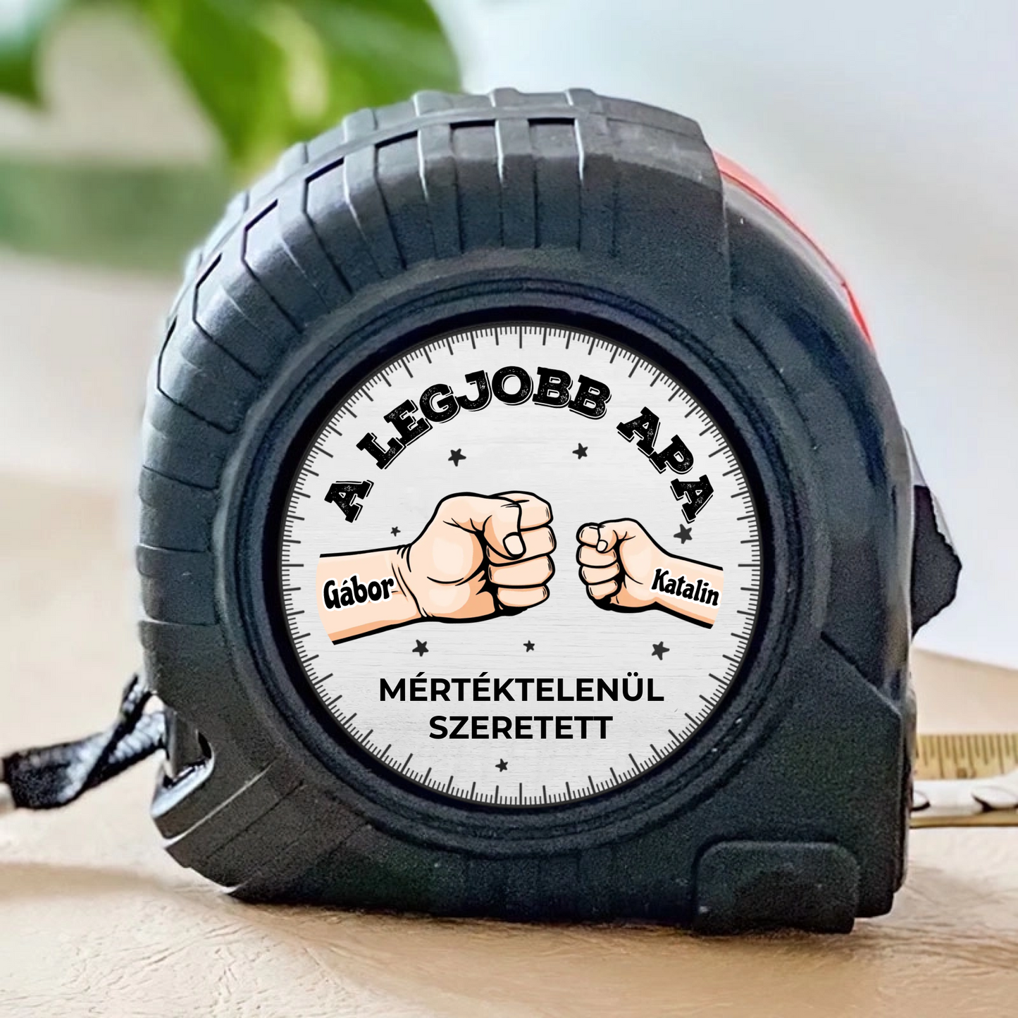 Apa Mindent Megold – Személyre Szabott Mérőszalag - Apák Napjára